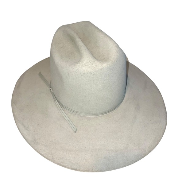 Haas Vintage Western Resistol Cowboy Hat Self Conforming 4X Beaver Silver 7 1/8 - Picture 4 of 10